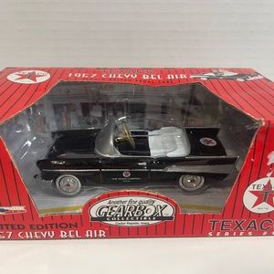 LIMITED EDITION GEARBOX TEXACO 1957 CHEVY BEL-AIR #10 BLACK PEDAL CAR